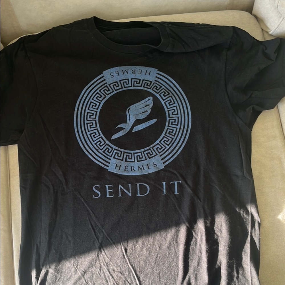 Hermes Black T-Shirt